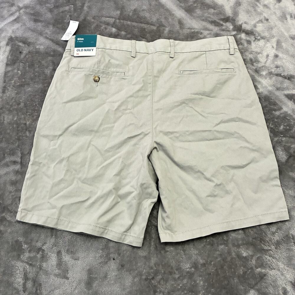 Old Navy Chino Shorts Mens‎ Sz.36 Gray Slim Fit Golf Preppy Outdoor NWTs - Picture 4 of 9